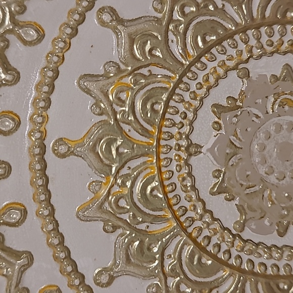 Vintage Reverse Painted Glass Serving Plate - Picture 16 of 16